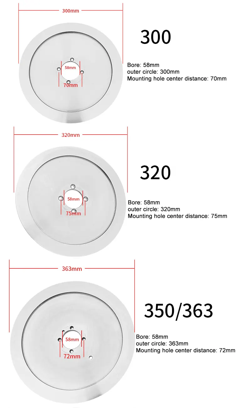 Meat Slicer Blade 300 320 350 360 Model Slicer Accessories 6 meat slicer blade 300 320 350 X1