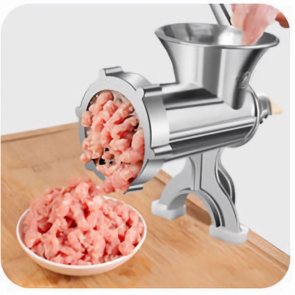 Manual Meat Grinder Multifunctional Aluminum Alloy Hand Crank Food Processor for Mincing Meat Vegetables Sausage Stuffing 6 1