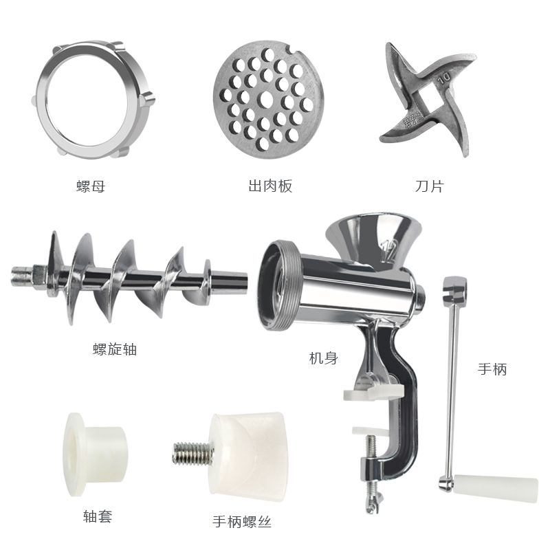 Size and capacity of meat grinders